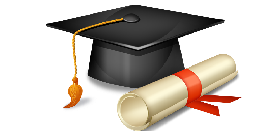 grad cap with diploma